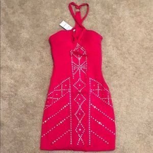 Fushia bebe dress New with tags